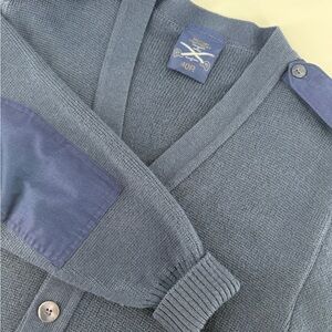 Military Equipment Corp of America Men’s Wool  Sweater Cardigan  Elbow Patch 40R
